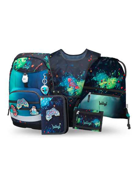 BAAGL  BAAGL SET 5 Airy Plus Chill: nahrbtnik, peresnica, vrečka, predpasnik, denarnica