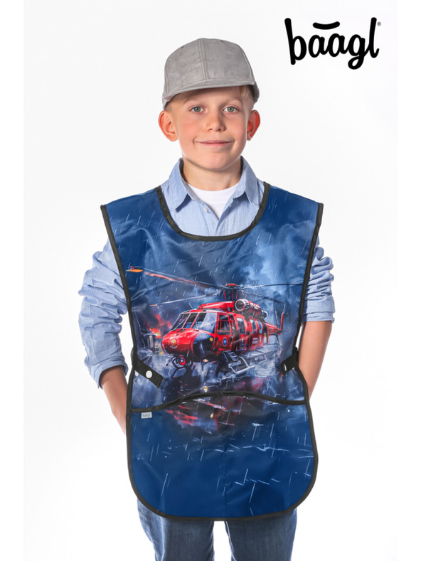 BAAGL  BAAGL SET 5 Airy Plus Reševalci: nahrbtnik, peresnica, vrečka, predpasnik, denarnica