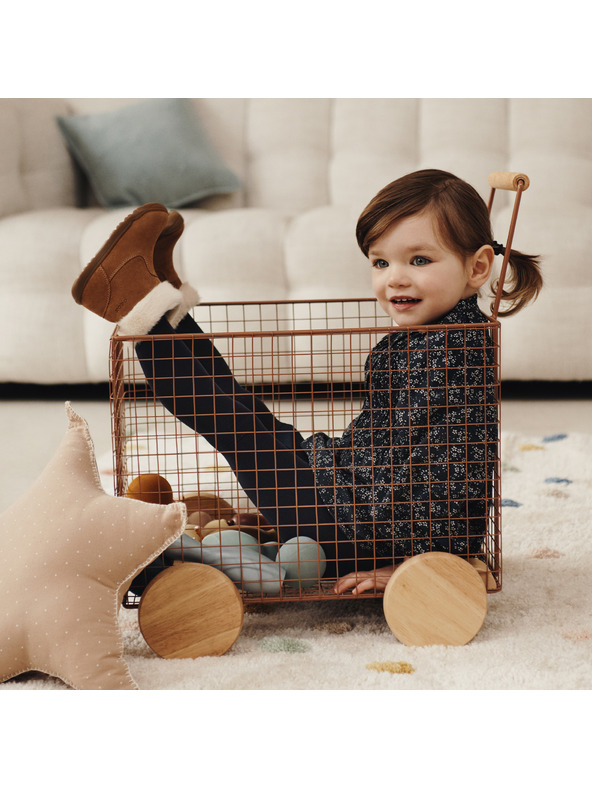 Geox Rjava dekliška zimska obuv Geox Macchia