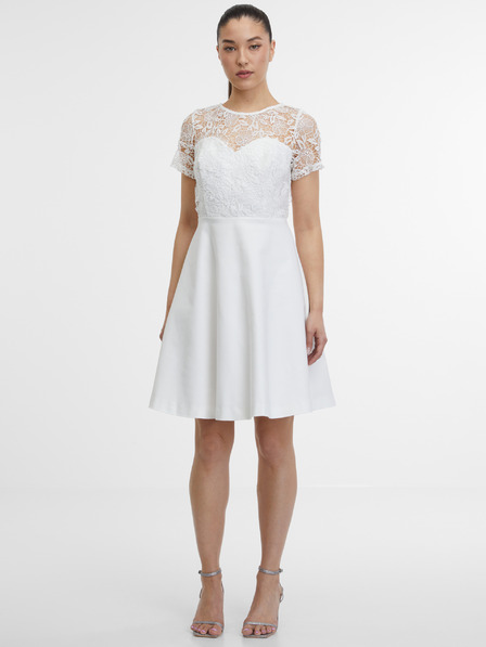 Orsay Bela ženska obleka ORSAY