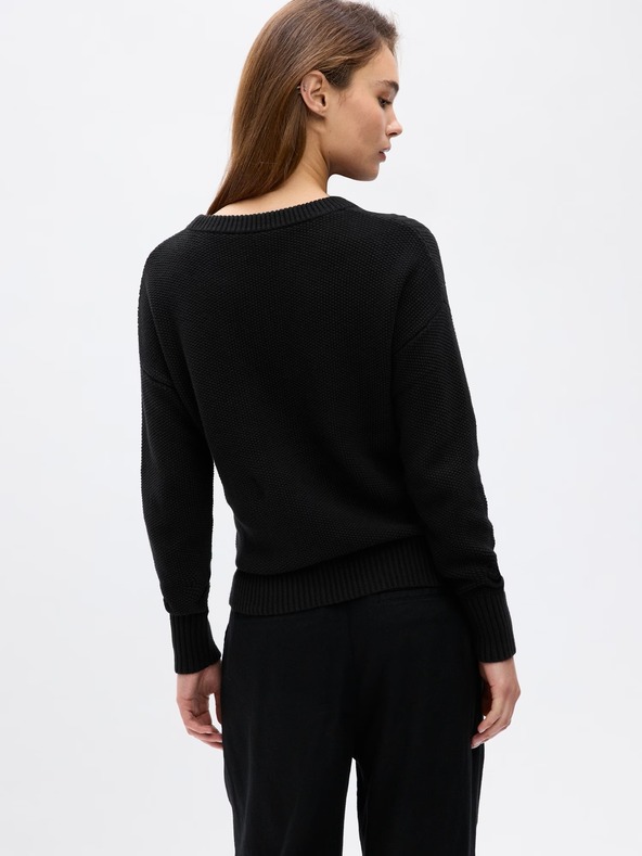 GAP Pleteni pulover z vzorcem GAP