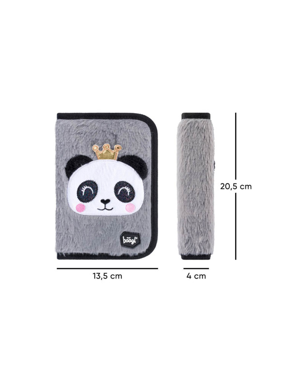 BAAGL  Siva 3 kompleti zippy panda: aktovka, svinčnik, torba Baagl