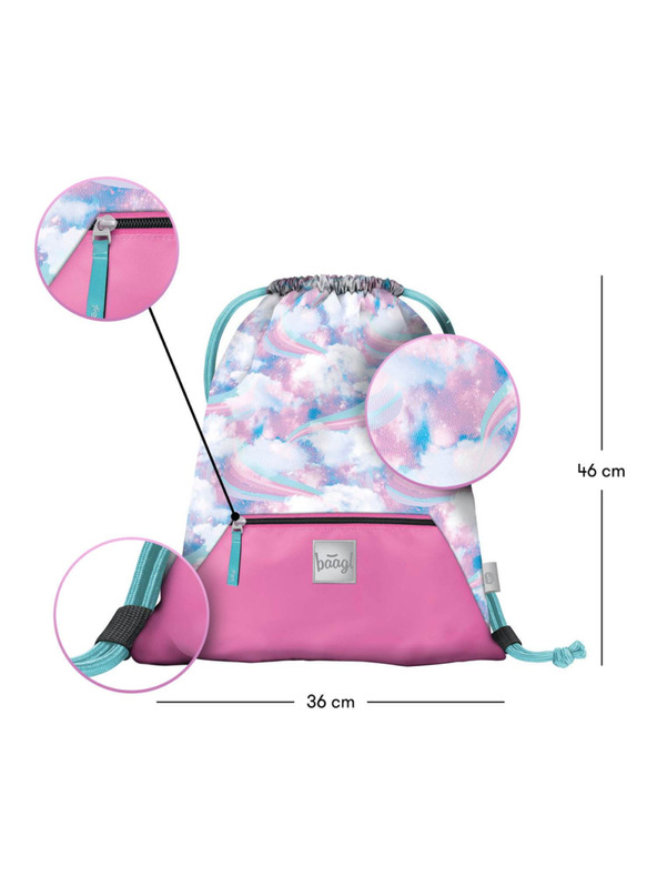 BAAGL  Modra torba z žepom Baagl Nebe