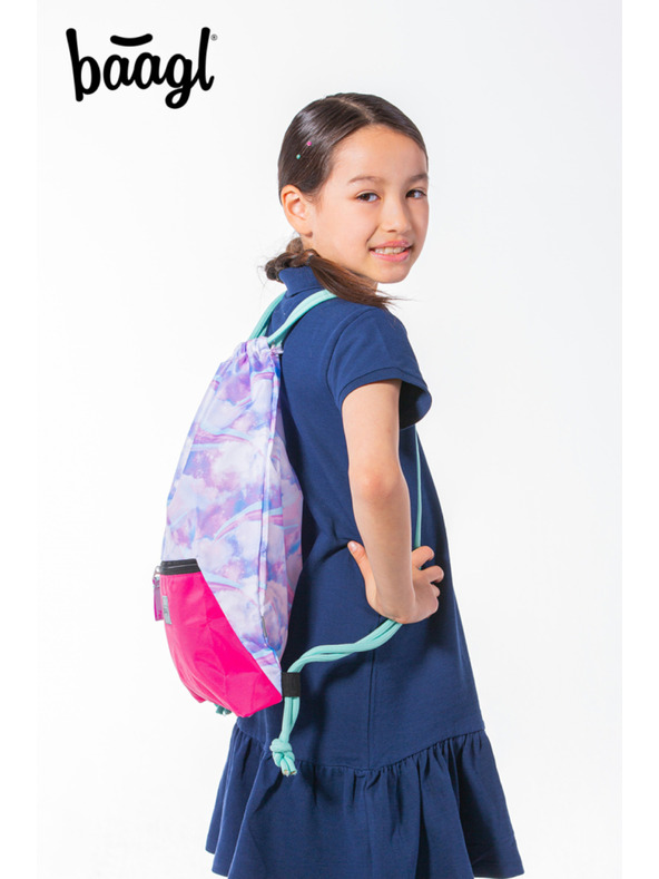 BAAGL  Modra torba z žepom Baagl Nebe