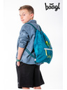 BAAGL  Zelena torba z žepom Baagl T-Rex