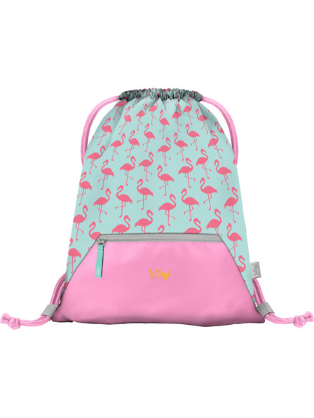 BAAGL  Rožnata torba z žepom Baagl Flamingo