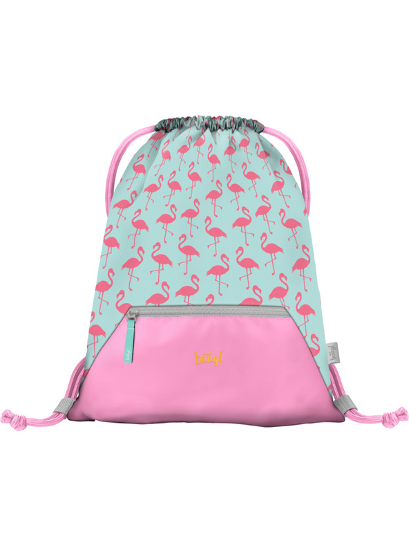 BAAGL  Rožnata torba z žepom Baagl Flamingo