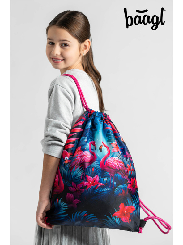 BAAGL  Rožnata torba Baagl Flamingos