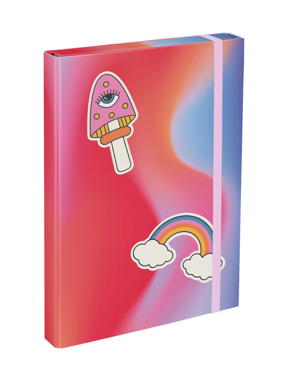 BAAGL  Rdeče mape za šolske zvezke A4 Baagl Hippie