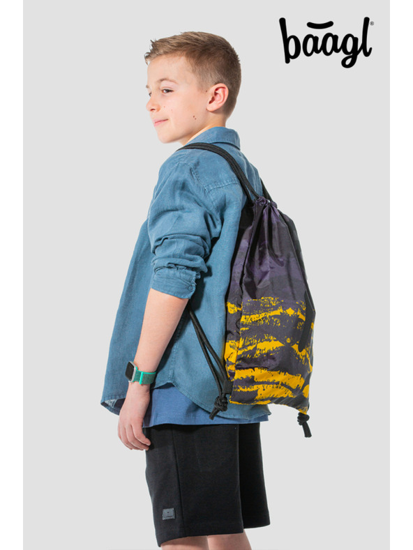 BAAGL  Siva šolska torba Baagl Dune