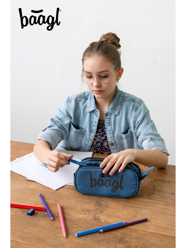 BAAGL  Modra študentski peresnik etue ocean blue Baagl
