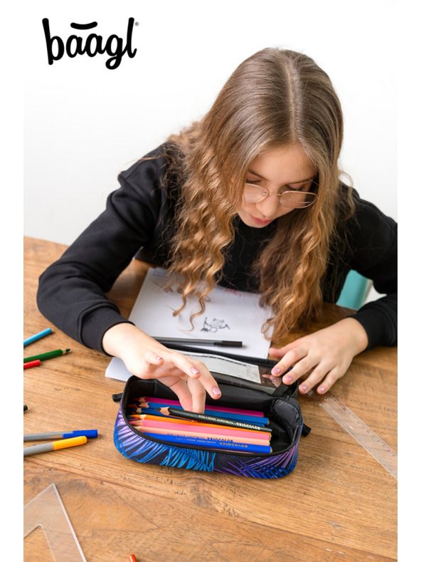 BAAGL  Modri šolski svinčnik Baagl Palm