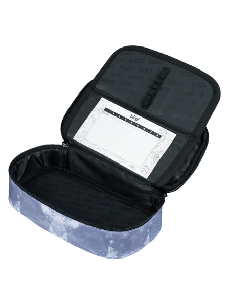 BAAGL  Sivi šolski kovček za svinčnike Baagl NASA Grey