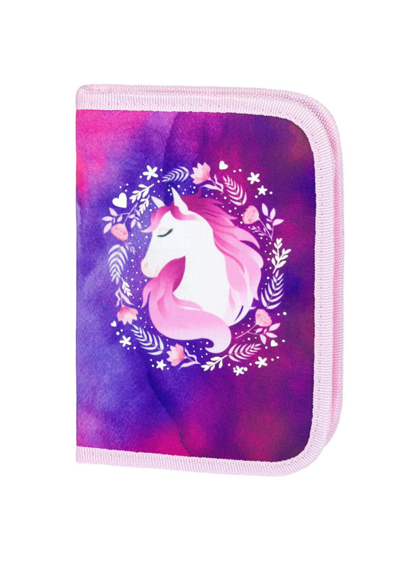 BAAGL  Vijolični šolski peresnik enonadstropni Baagl Horse