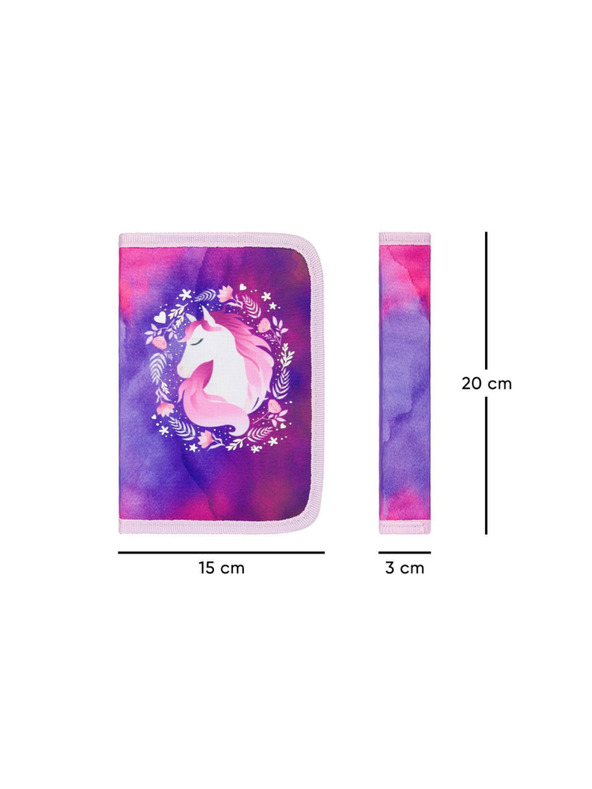 BAAGL  Vijolični šolski peresnik enonadstropni Baagl Horse