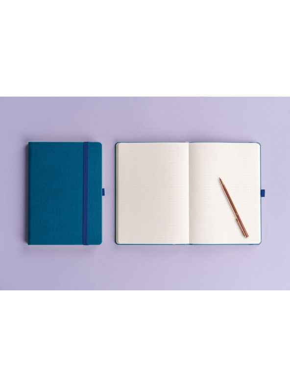 NOTIQUE NOTIQUE Zapiski, modri, pikčasti, 15 x 21 cm BAAGL