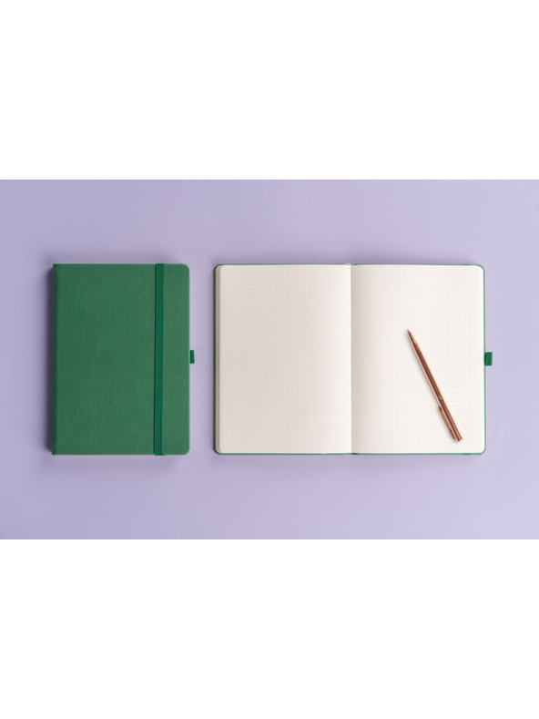 NOTIQUE NOTIQUE Zapiski, zeleni, pikčasti, 15 x 21 cm