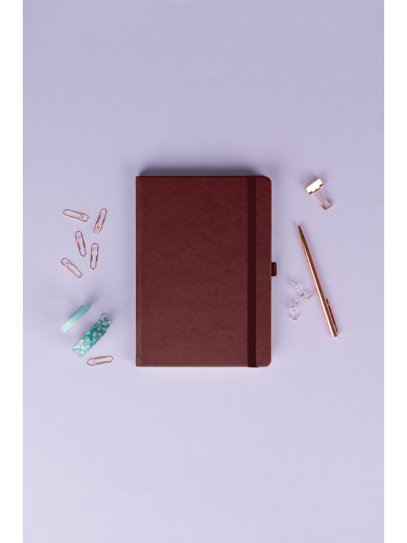 NOTIQUE NOTIQUE Notes Aprint Neo, bordo, pikčasto, 15 x 21 cm