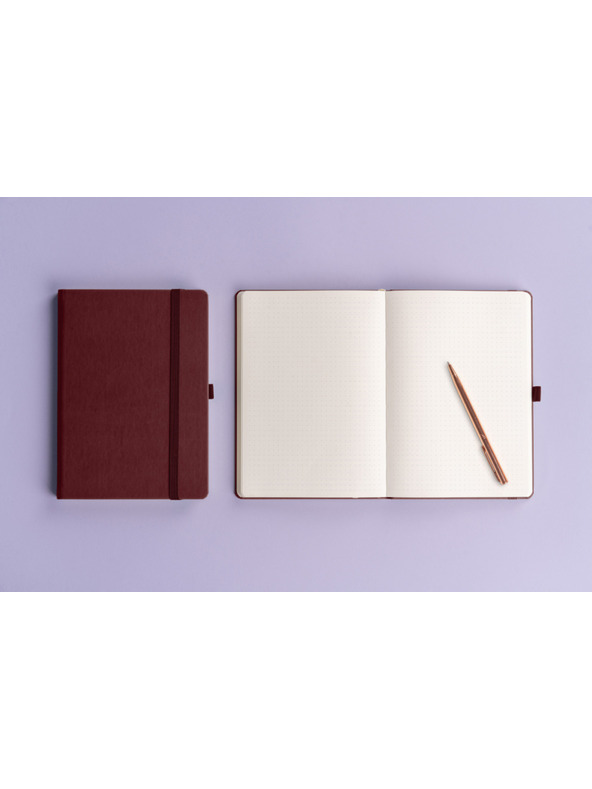 NOTIQUE NOTIQUE Notes Aprint Neo, bordo, pikčasto, 15 x 21 cm