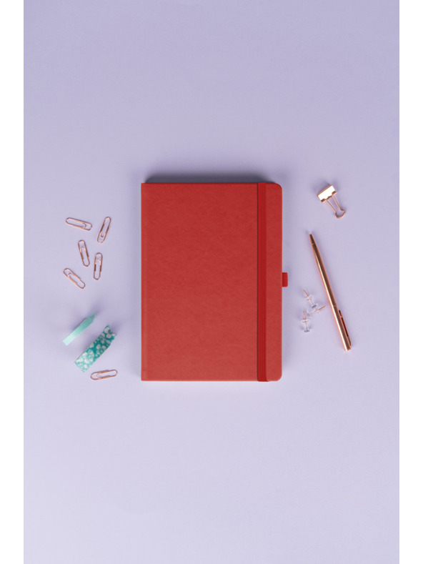 NOTIQUE NOTIQUE Notes Aprint, rdeč, podložen, 15 x 21 cm