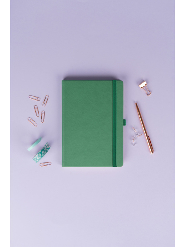 NOTIQUE NOTIQUE Zapiski, zeleni, podloženi, 15 x 21 cm
