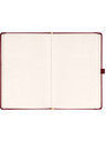 NOTIQUE NOTIQUE Notes Balakron, bordo, s pikami, 15 x 21 cm