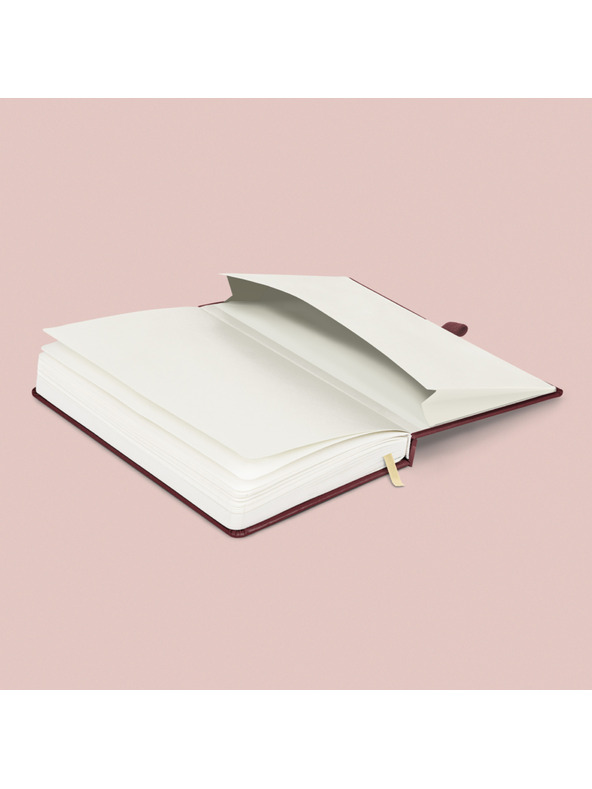 NOTIQUE NOTIQUE Notes Balakron, bordo, s pikami, 15 x 21 cm