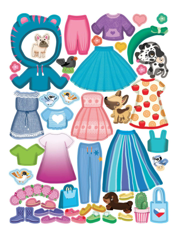 ELLA & MAX Obleke za TEREZKO ─ Knjiga nalepk