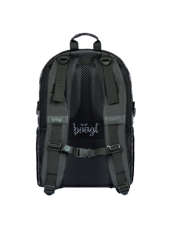BAAGL  Črni šolski nahrbtnik Skate Wednesday Nevermore Baagl