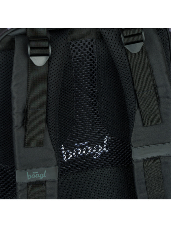 BAAGL  Črni šolski nahrbtnik Skate Wednesday Nevermore Baagl