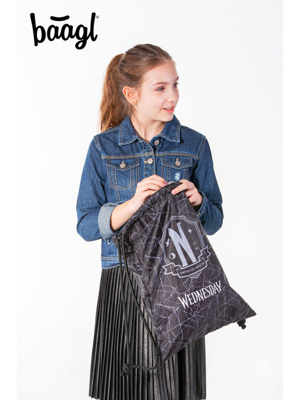 BAAGL  Črna torba sreda Nevermore Baagl