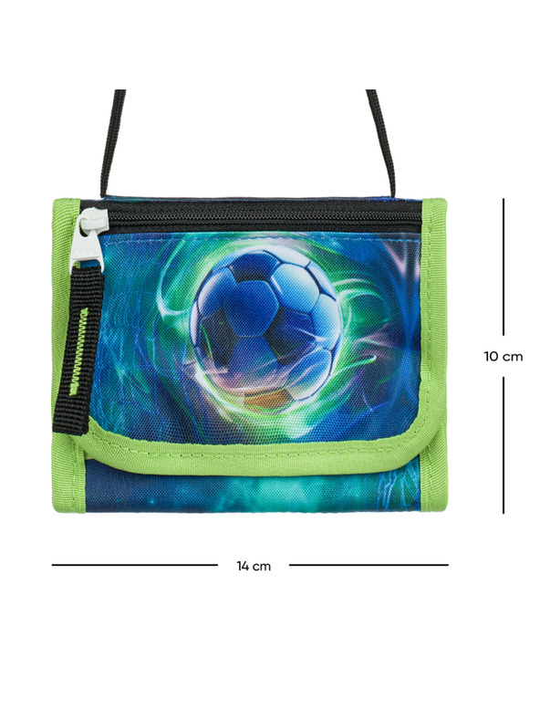 BAAGL  Modra denarnica za vrat Nogometna žoga Baagl