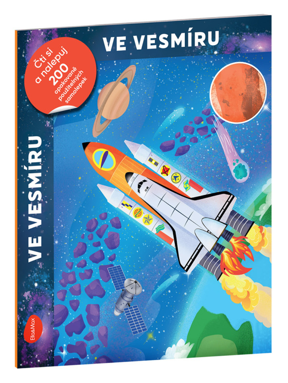 BAAGL  Beri in leposlovje – V VESOLJU, knjiga z nalepkami