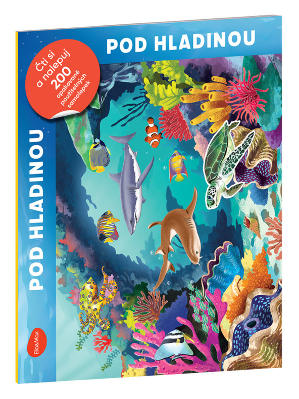 BAAGL  Beri in leposlovje – POD GLADINO, knjiga z nalepkami