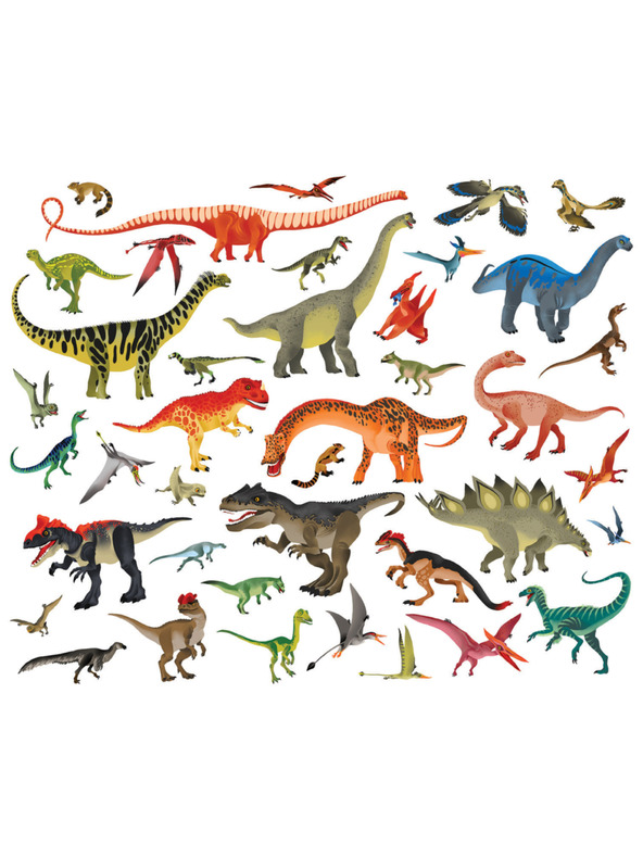 BAAGL  Beri in leposlovje – MED DINOZAVRI, knjiga z nalepkami