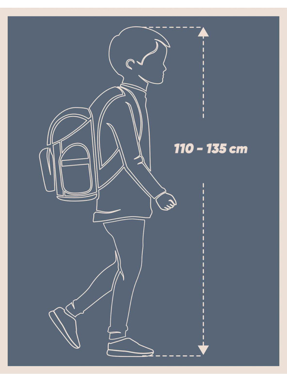BAAGL  BAAGL SET 3 Airy Bradavice Hedvika: nahrbtnik, peresnica, vrečka