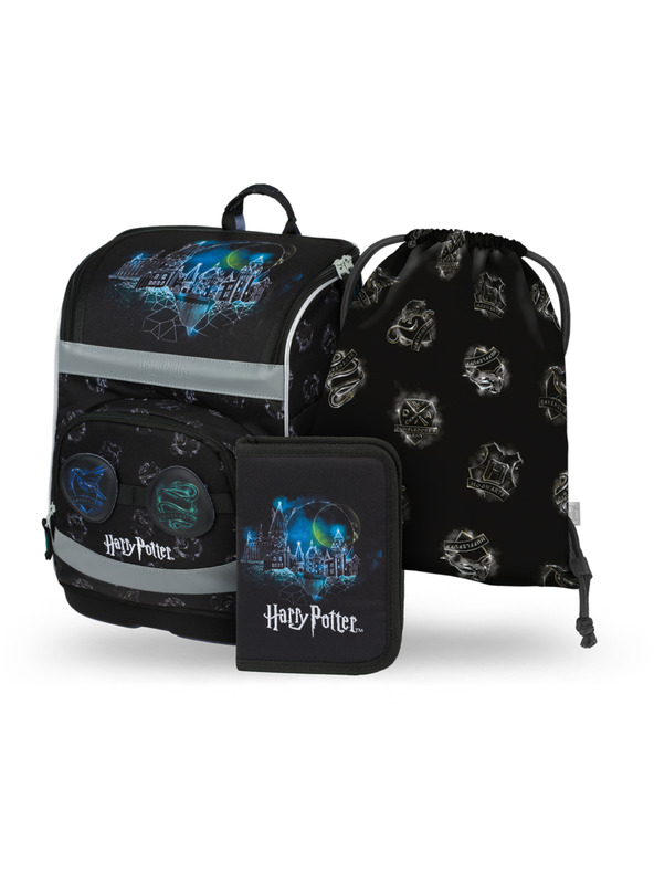 BAAGL  BAAGL SET 3 Zippy plus Bradavice: šolska torba, peresnica, vrečka