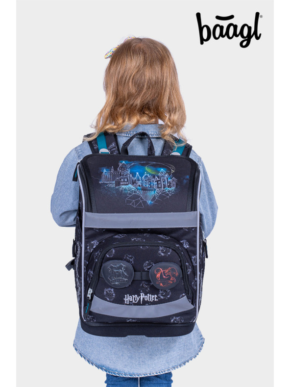 BAAGL  BAAGL SET 3 Zippy plus Bradavice: šolska torba, peresnica, vrečka