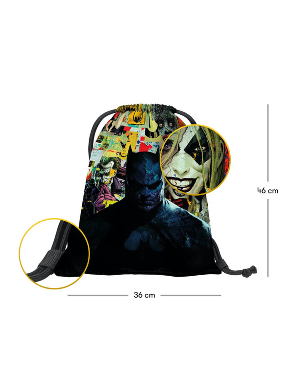 BAAGL  BAAGL 3 SET Skate Batman Comics: nahrbtnik, peresnica, vrečka