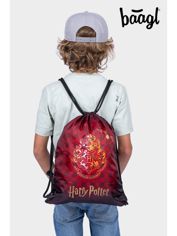 BAAGL  BAAGL Vrečka Harry Potter Bradavice vinsko rdeča