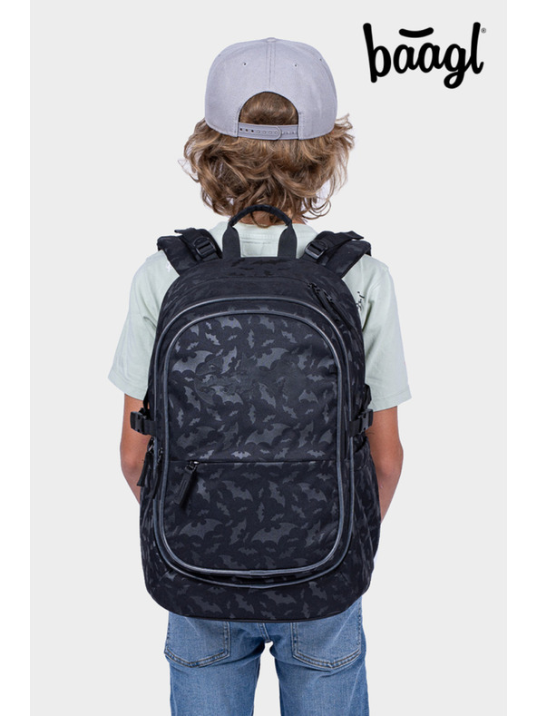 BAAGL  BAAGL Šolski nahrbtnik Core Batman črn