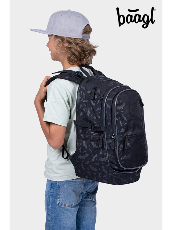 BAAGL  BAAGL Šolski nahrbtnik Core Batman črn