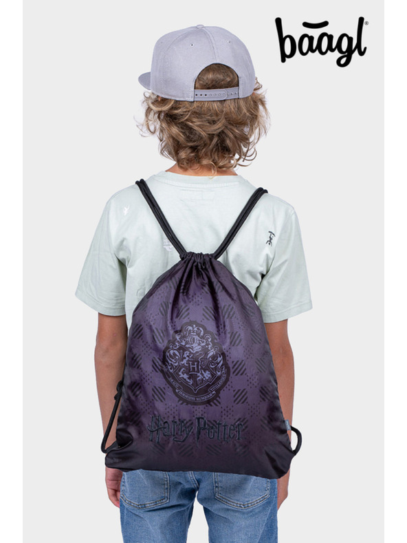 BAAGL  BAAGL SET 3 Core Harry Potter Bradavice črn: nahrbtnik, peresnica, vrečka