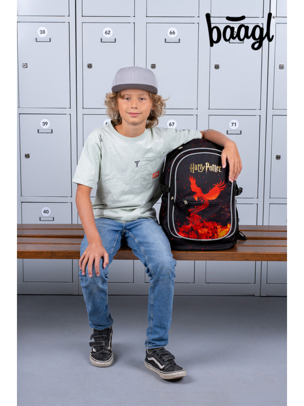 BAAGL  BAAGL SET 3 Core Harry Potter Fénix: nahrbtnik, peresnica, vrečka