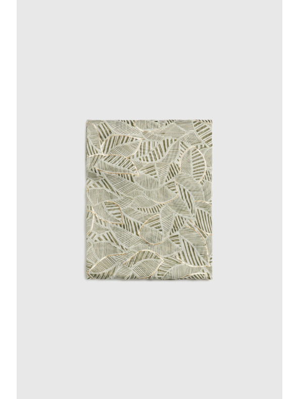 Moodo Vzorčast šal olivno zelen Moodo