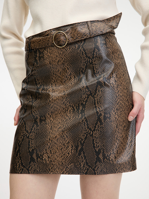 Orsay Rjavo žensko krilo iz umetnega usnja ORSAY