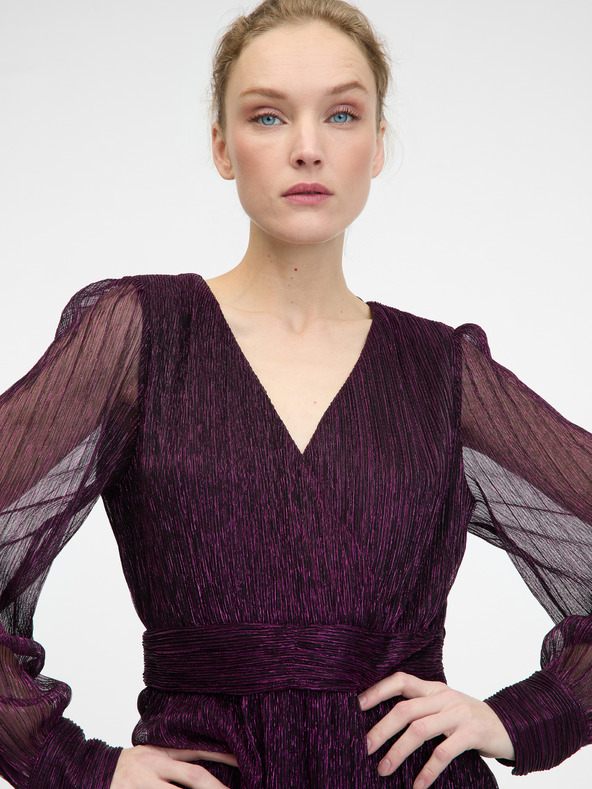 Orsay Vijolična ženska obleka do kolen ORSAY