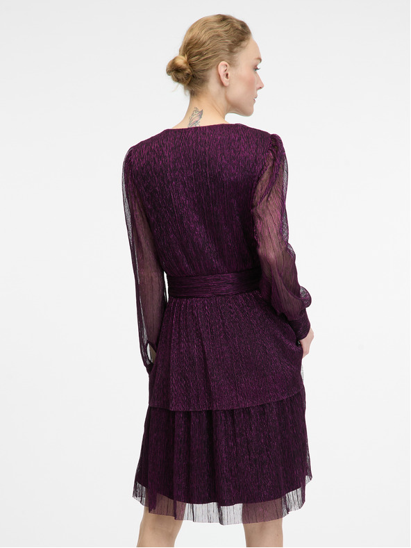 Orsay Vijolična ženska obleka do kolen ORSAY