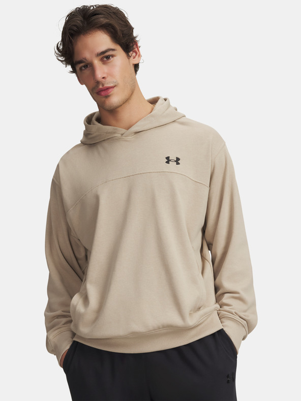 Under Armour Moški pulover  Under Armour UA Rival LW Hoodie-BRN