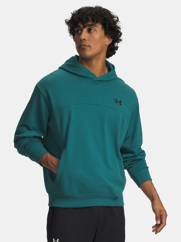 Under Armour Moški pulover  Under Armour UA Rival LW Hoodie-GRN